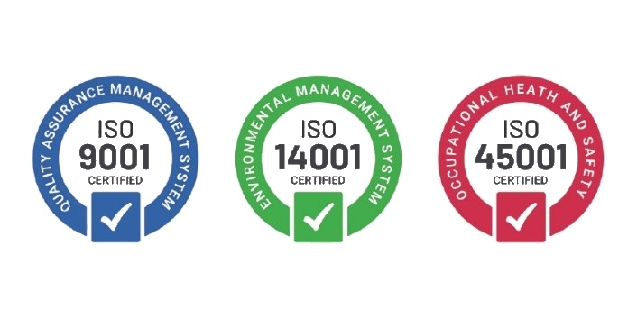 ISO 9001, 14001, 45001 Certifications
